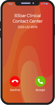 Call_Screen_20200129 83bar Clinical Contact Center Image