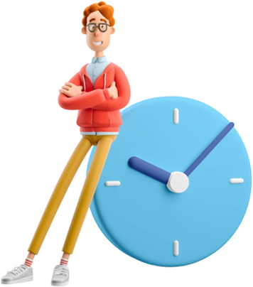 man-clock
