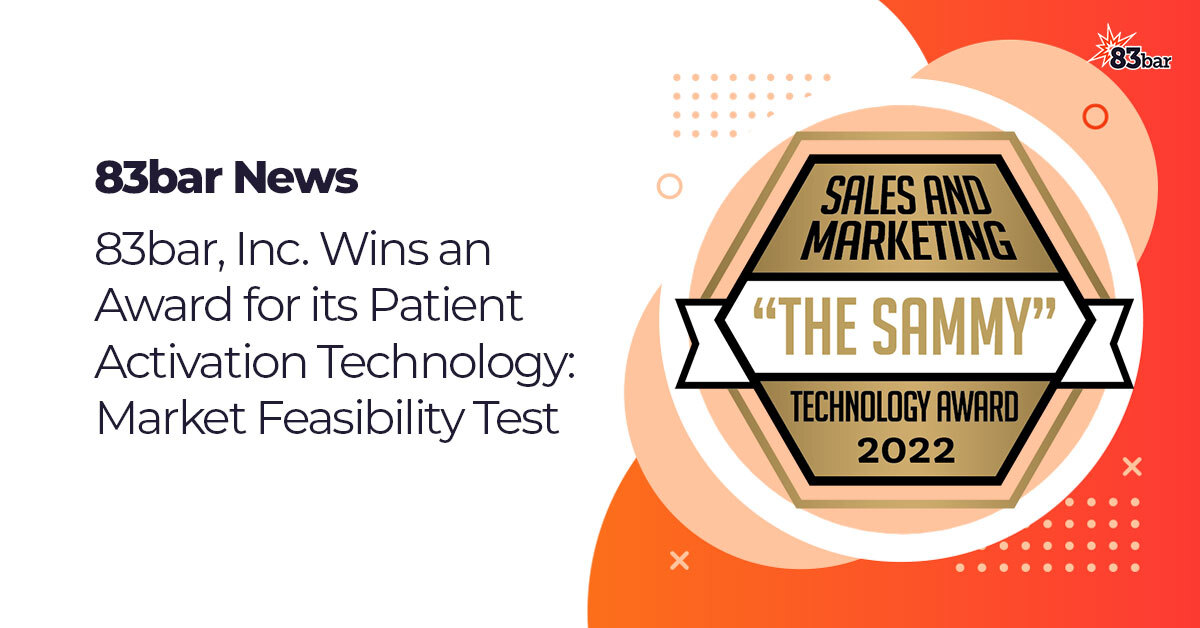 83bar, Inc. Wins Award for Its Patient Activation Technology Market Feasibility Test