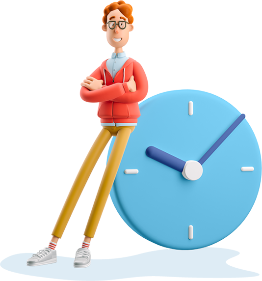 man-clock