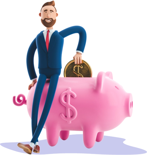 man-piggybank